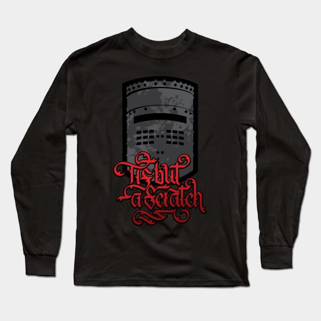 Tis But a Scratch Long Sleeve T-Shirt by polliadesign